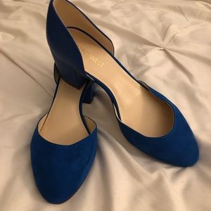 Nine West Royal Blue Block Heels